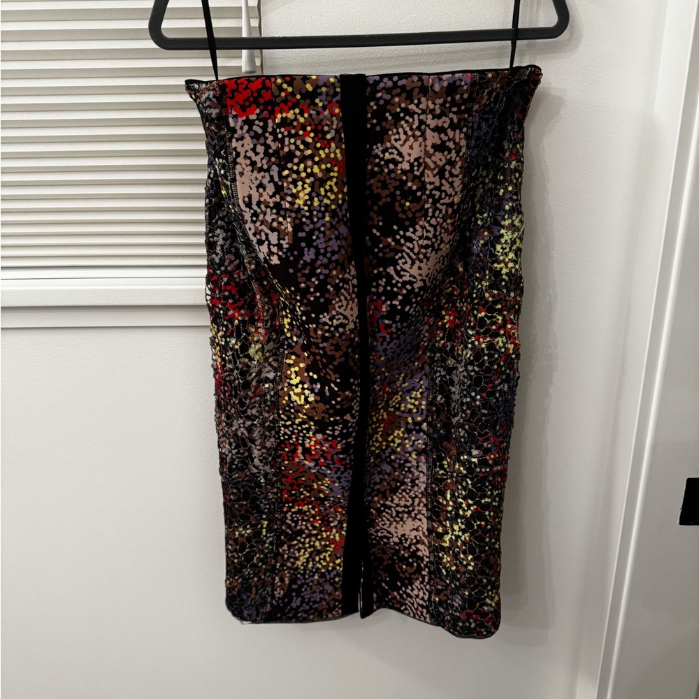 Byron Lars Vibrant Sequin Kamille Pencil Skirt - Picture 9 of 12
